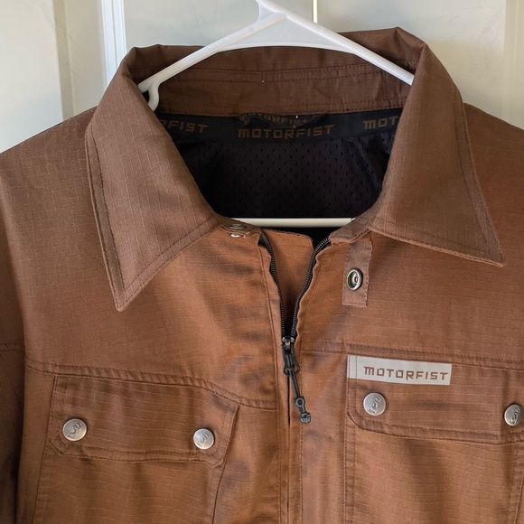 Motorfist Pilot Brown Jacket Size Medium - Picture 3 of 16